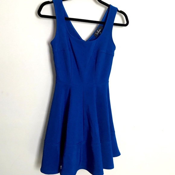 Lulus Skater Dress Darling Delight Royal Blue XS Cocktail PartyTwirl Dress - Picture 4 of 8